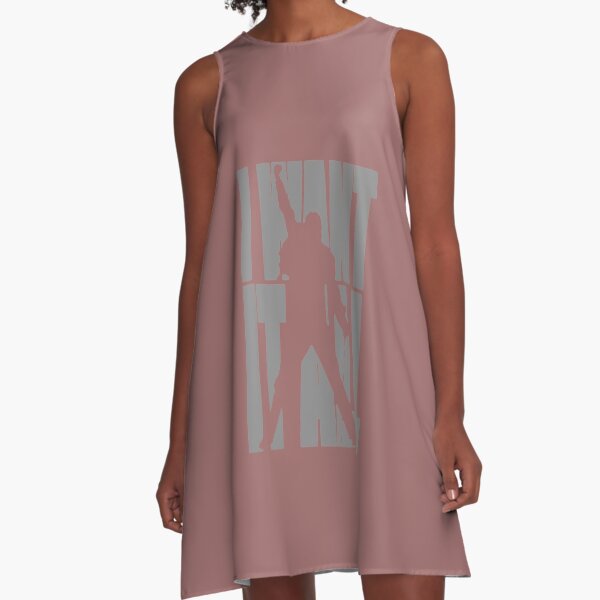 Regalo de Freddie Mercury, Lo quiero todo, Queen Women_s 34 Sleeve Raglan Vestido acampanado