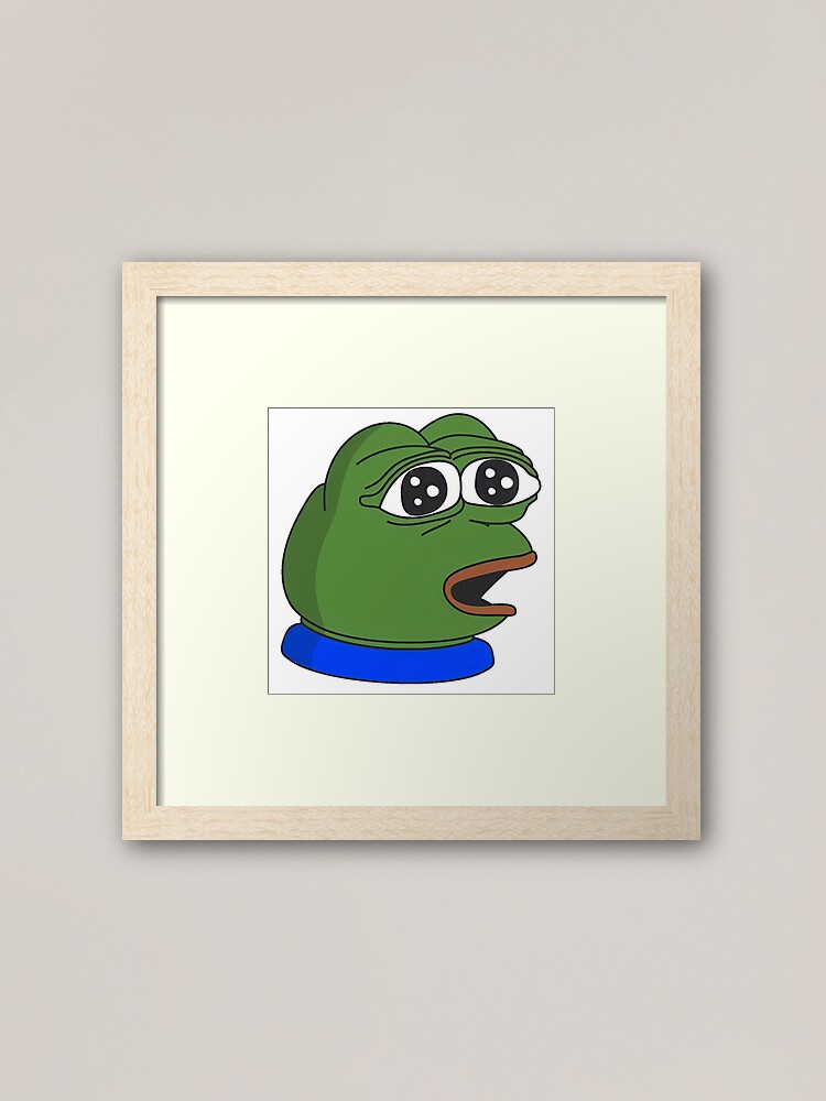 Pepega -Twitch Emote Art Print for Sale by renukabrc