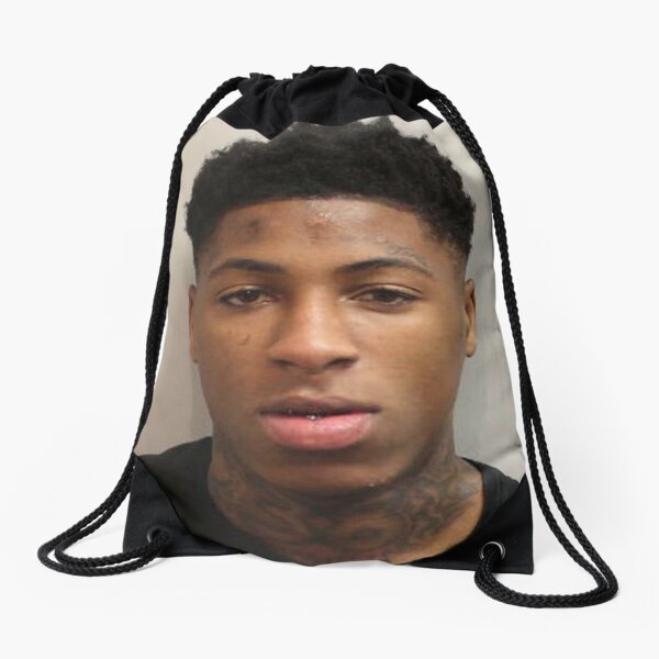 NBA YoungBoy Mugshot Drawstring Bag