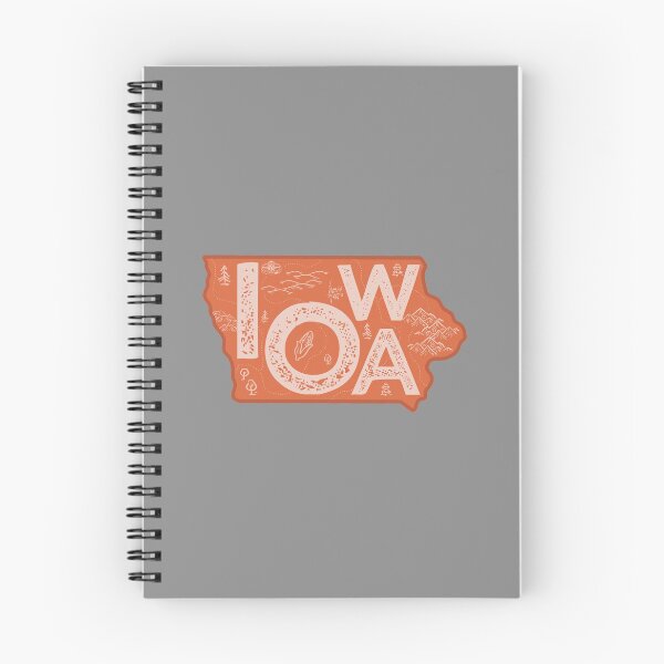 Item preview, Iowa Map Typography Red designed and sold by HelloGentry.
