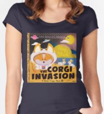 2016 - Corgi Invasion Women's Fitted Scoop T-Shirt
