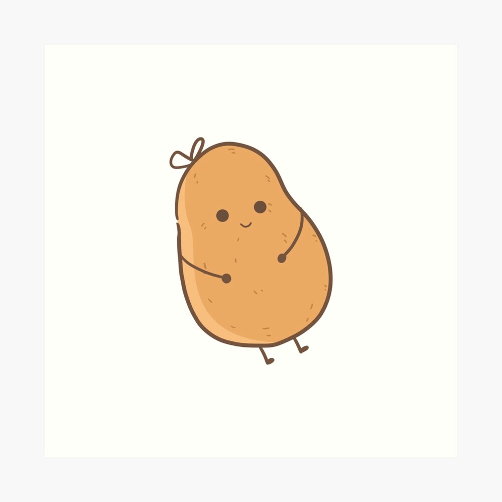 kawaii chibi cute potato | Poster