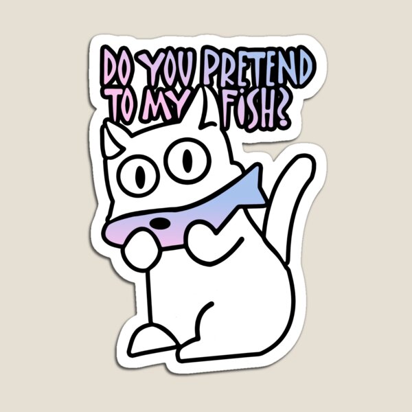Item preview, Gato y pez designed and sold by AlexMakeArt.
