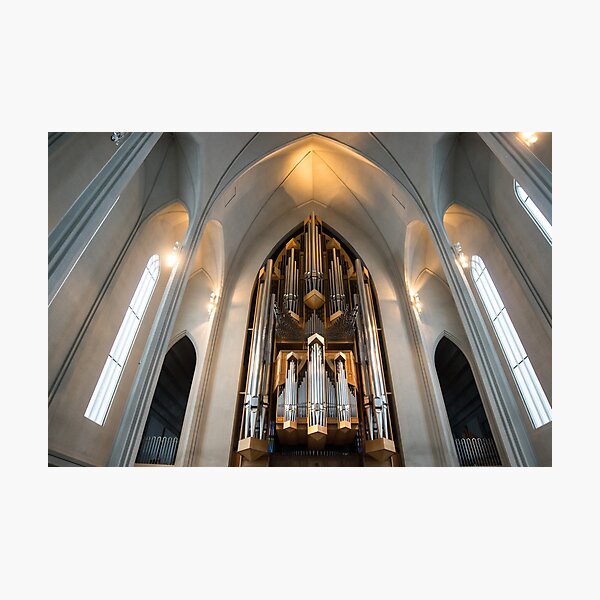 Hallgrímskirkja Pipe Organ Photographic Print