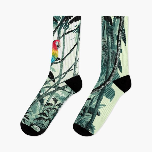 Item preview, colorful birds in jungle designed and sold by Ztudio.