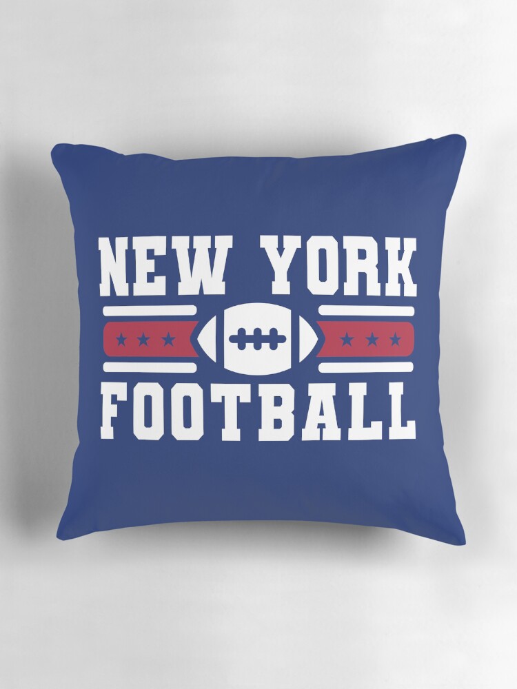 New York Football Team NY Vintage Retro Giants Goalline Sport Pillow