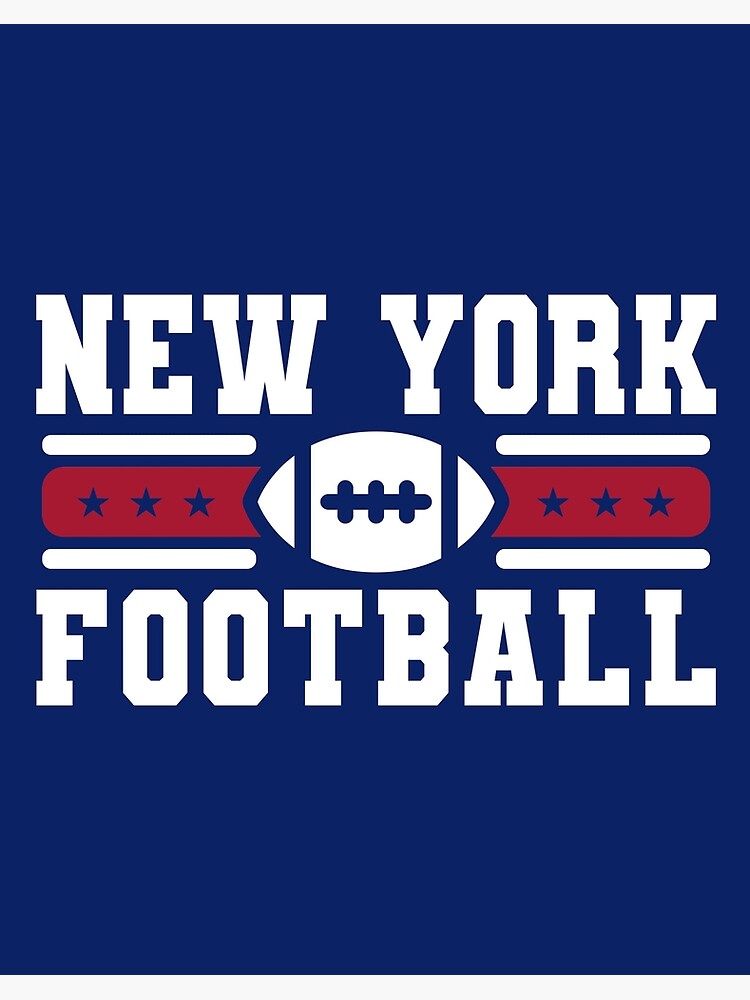 Vintage New York Football Team Retro NY Giants Goalline Sport Art