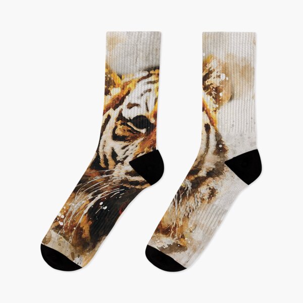 Item preview, Tiger watercolour digital portrait designed and sold by Gerald Waters.