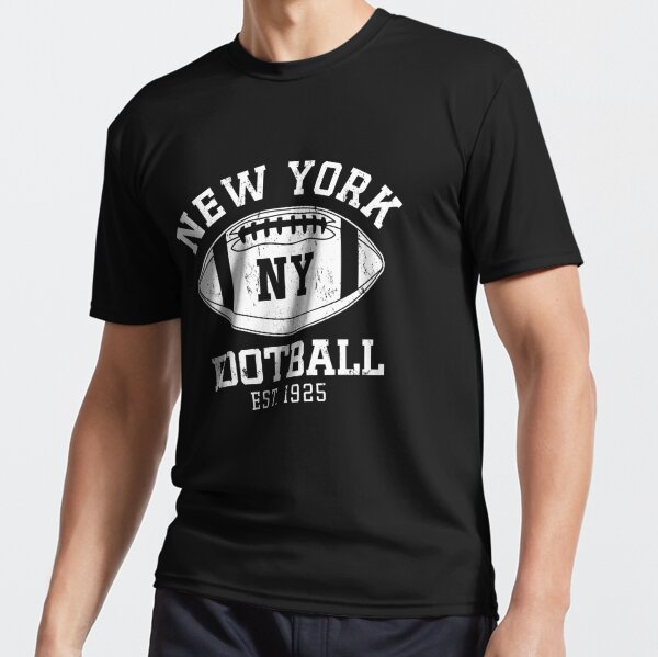 New York Yankees New York Giants football teams black tshirt