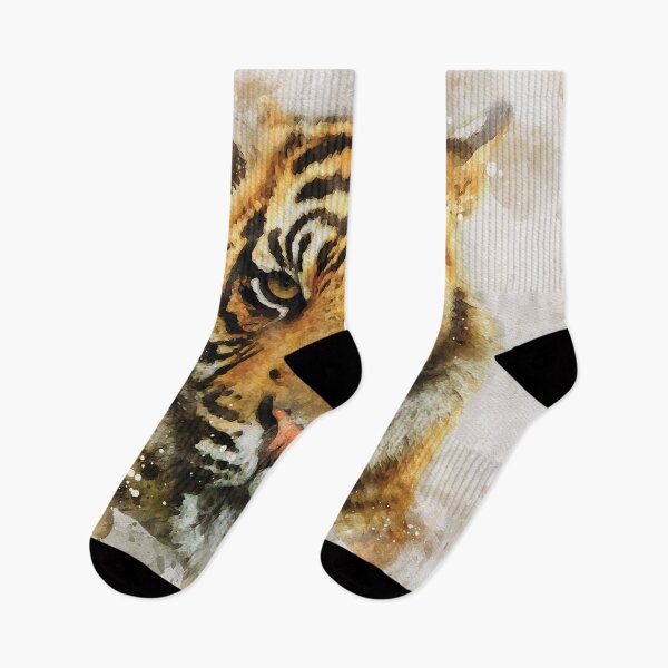 Item preview, Tiger watercolour digital portrait designed and sold by Gerald Waters.