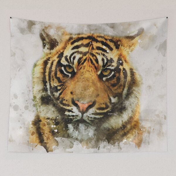 Item preview, Tiger watercolour digital portrait designed and sold by Gerald Waters.