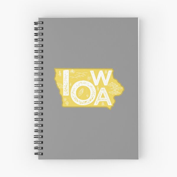Item preview, Iowa Map Typography Gold designed and sold by HelloGentry.