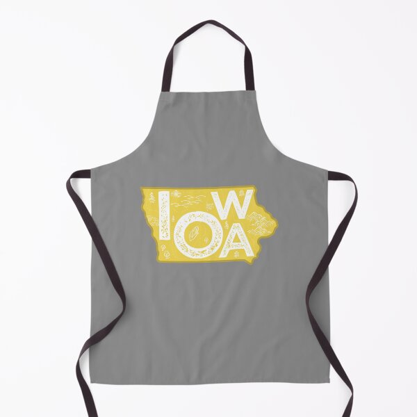 Item preview, Iowa Map Typography Gold designed and sold by HelloGentry.