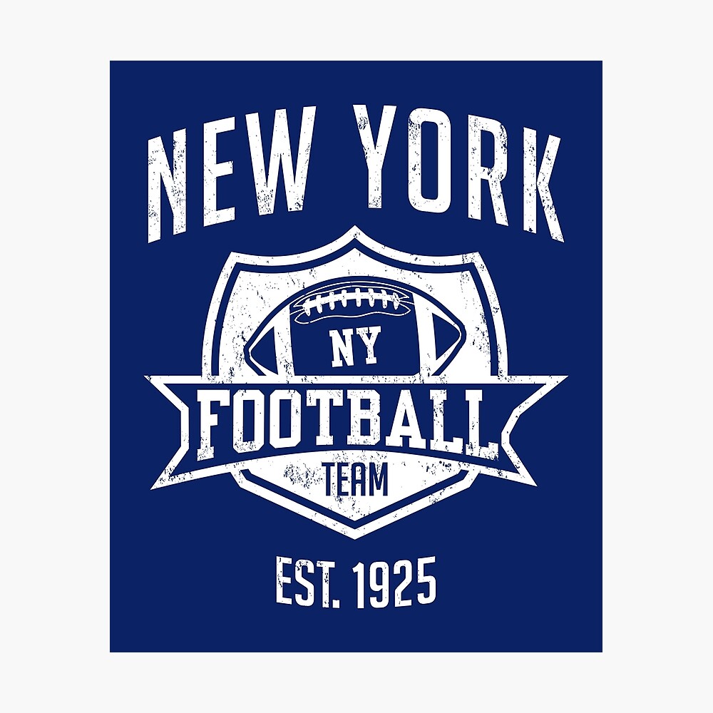 Vintage New York Football Team Retro NY Giants Goalline Sport | Art Board  Print