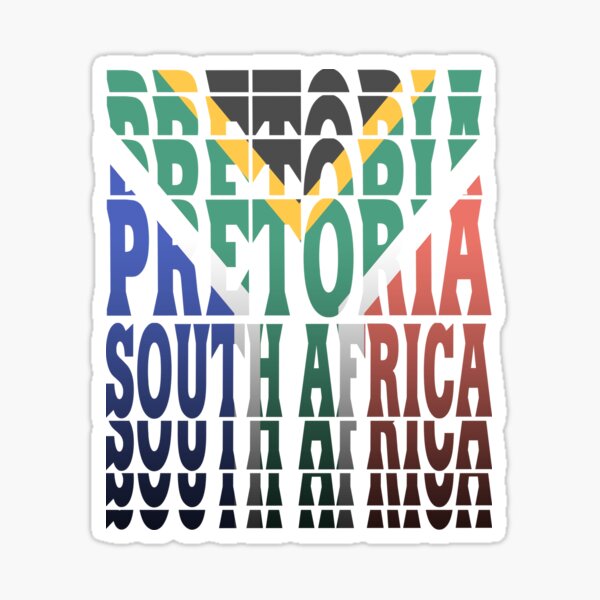 "Pretoria South Africa Flags Design" Sticker for Sale by Rocky2018