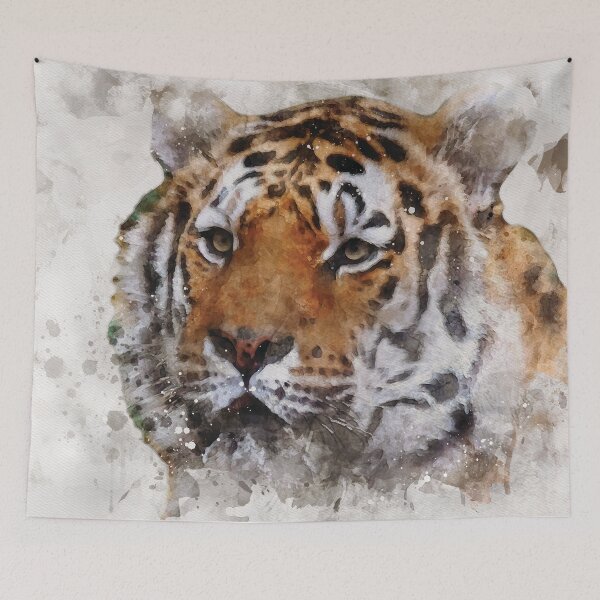 Item preview, Tiger watercolour digital portrait designed and sold by Gerald Waters.