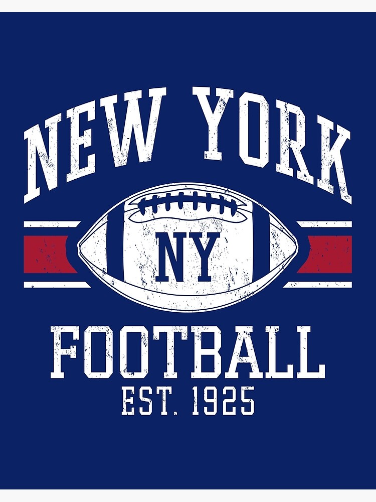 Vintage New York Football Team Retro NY Giants Goalline Sport Art