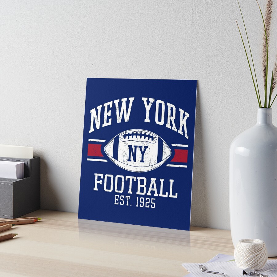 Nfl- New York Giants Metal Football Art