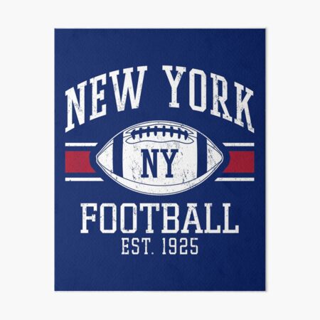 Vintage New York Football Team Retro NY Giants Goalline Sport | Art Board  Print