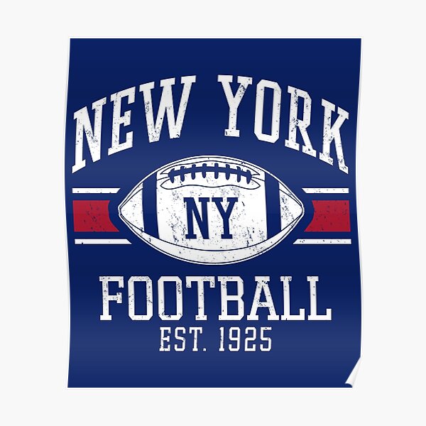 Logo Vintage New York Skyline NY Football Team Retro Giants