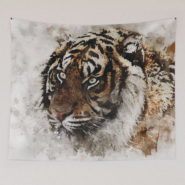 Item preview, Tiger watercolour digital portrait designed and sold by Gerald Waters.