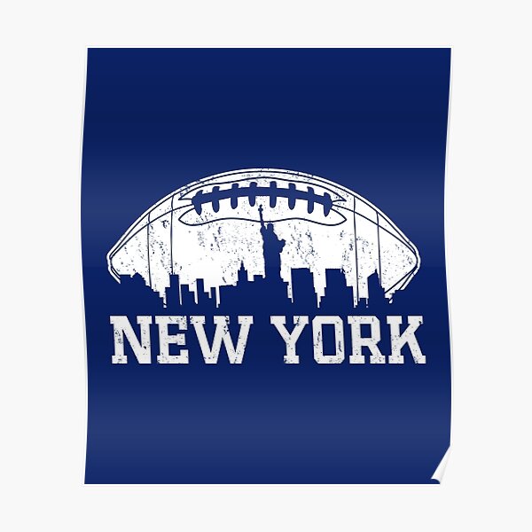 Vintage Style New York Football, Vintage NY Football, Game Day