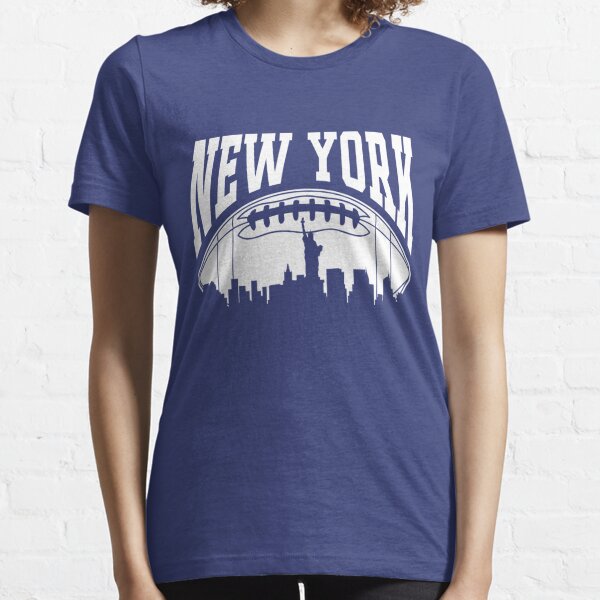 Vintage New York Skyline NY Football Team Retro Giants Goalline Sport Essential T-Shirt
