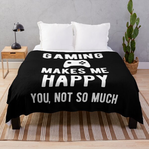 Item preview, Gaming makes me happy you not so much design white designed and sold by kickwear-com.