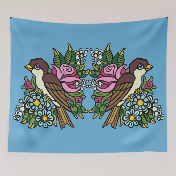Item preview, Sparrow Love Birds designed and sold by sandpiperstudio.