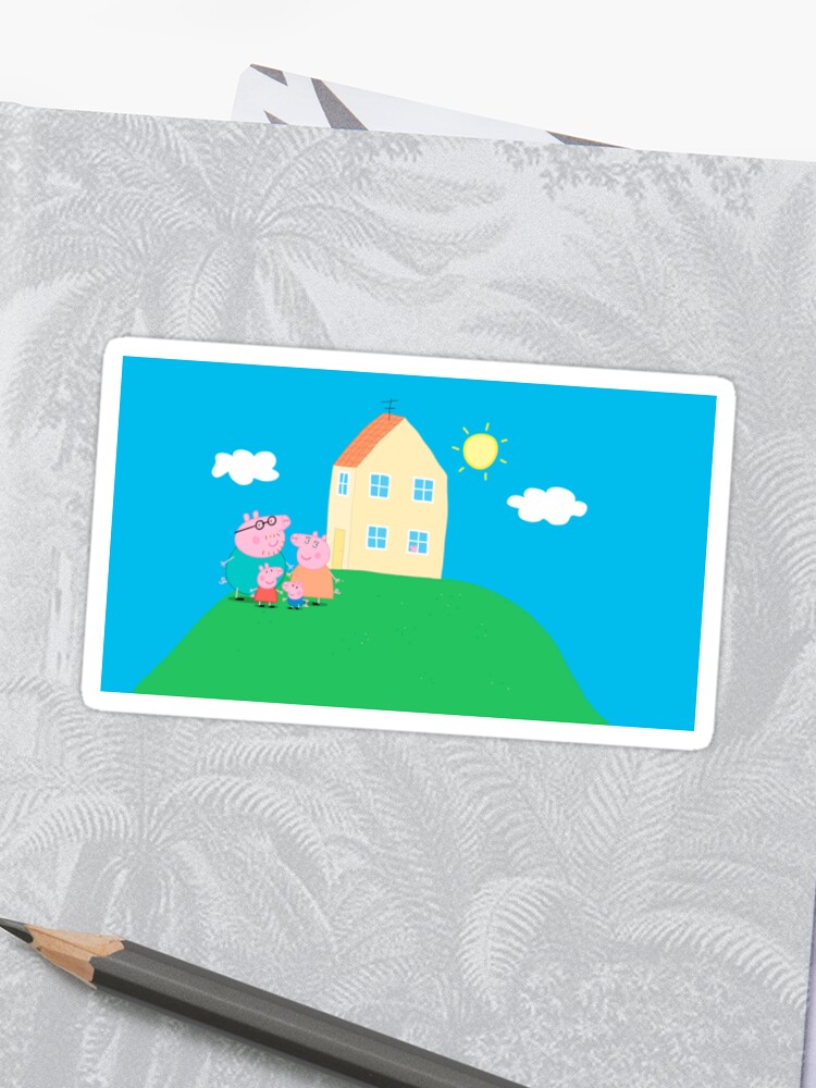 Peppa Pig And Family Sticker By Jangelyamil Redbubble