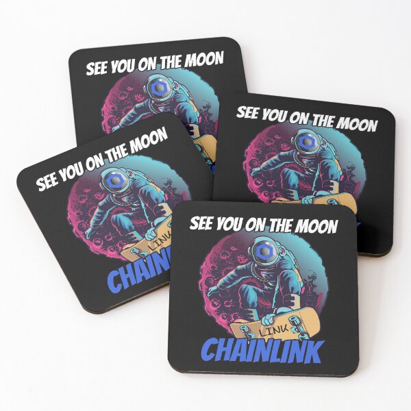 Item preview, See You on the Moon Chainlink LINK Cryptocurrency designed and sold by Bitcoin-Fashion.