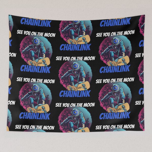 Item preview, See You on the Moon Chainlink LINK Cryptocurrency designed and sold by Bitcoin-Fashion.