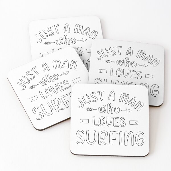Item preview, Just a man  who loves surfing designed and sold by Catsloversdotme.