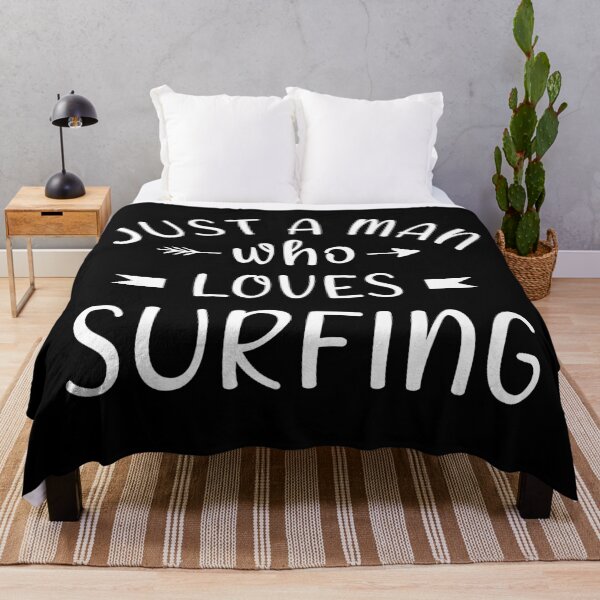 Item preview, Just a man  who loves surfing designed and sold by Catsloversdotme.