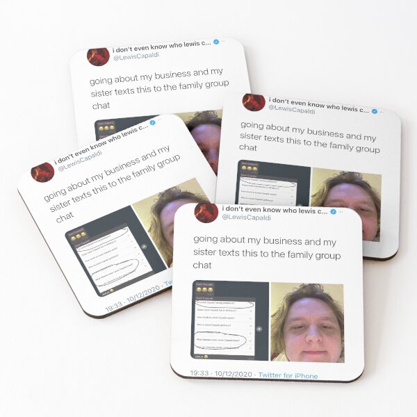 Item preview, lewis capaldi tweet designed and sold by zanevxz-store.