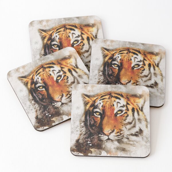 Item preview, Tiger watercolour digital portrait designed and sold by Gerald Waters.
