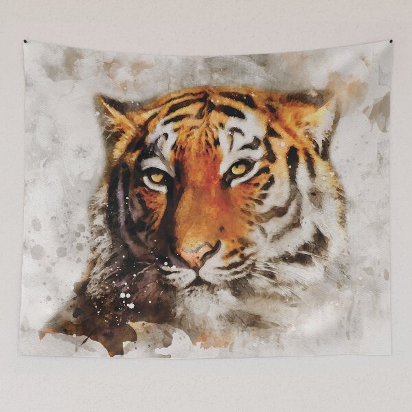 Item preview, Tiger watercolour digital portrait designed and sold by Gerald Waters.