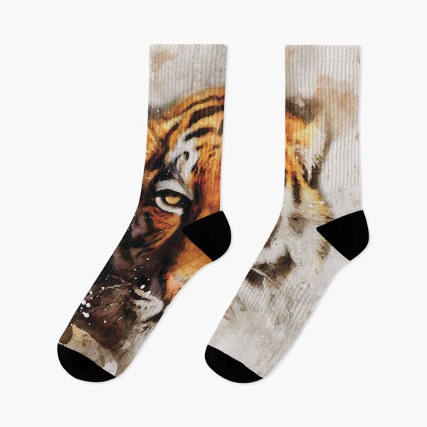 Item preview, Tiger watercolour digital portrait designed and sold by Gerald Waters.