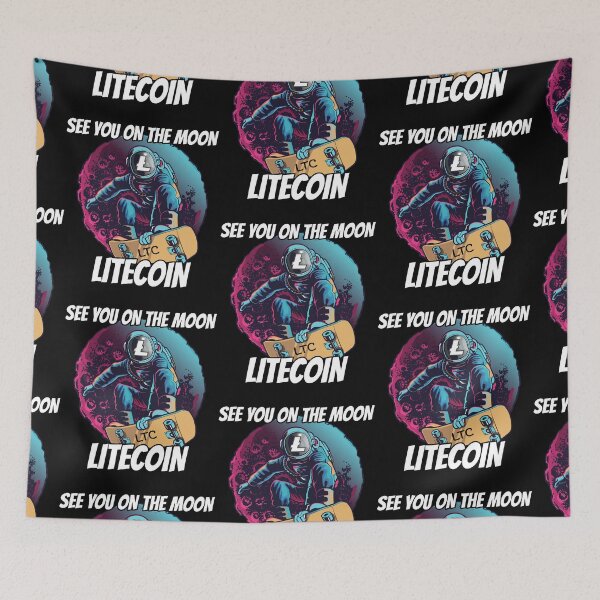 Item preview, See You on the Moon Litecoin LTC Cryptocurrency designed and sold by Bitcoin-Fashion.