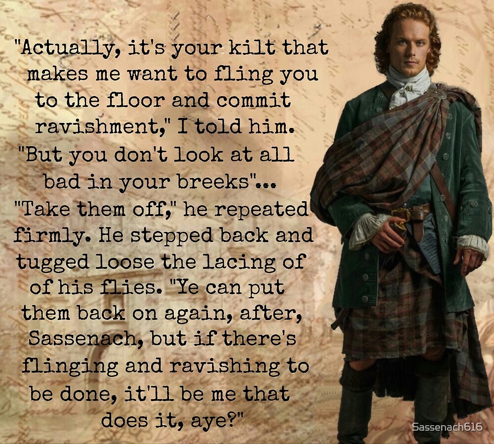 Outlander Quotejamie And Claire Fraser By Sassenach616 Redbubble 