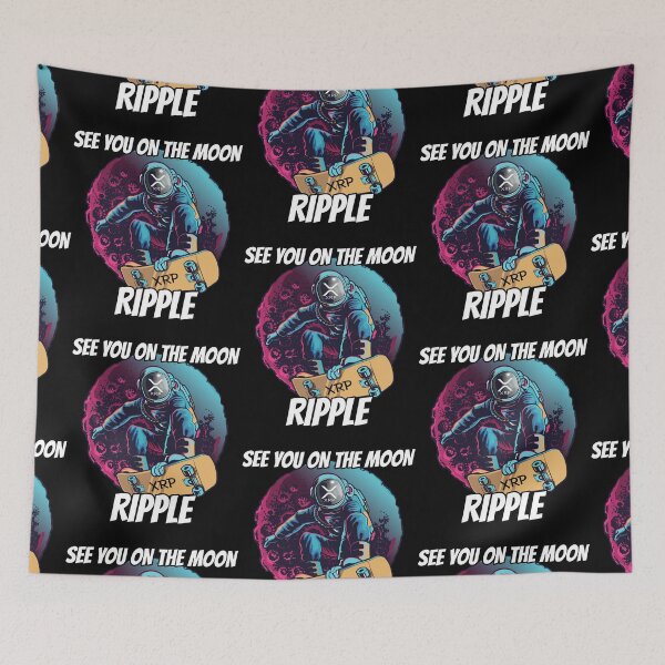 Artikelvorschau, Wir sehen uns auf dem Mond Ripple XRP Kryptowährung entworfen und verkauft von Bitcoin-Fashion.