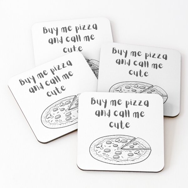 Item preview, Buy me pizza and call me cute designed and sold by Rainces.