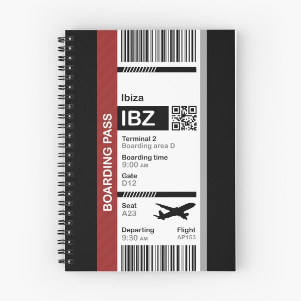 Item preview, Ibiza Boarding Pass Flight Destination Ticket designed and sold by oclatikaz.