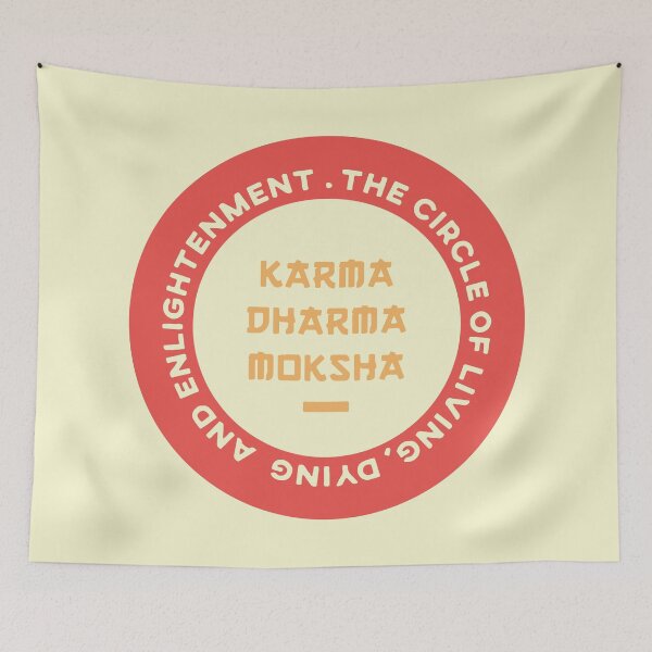 Item preview, Karma Dharma Moksha. The circle of living, dying and Enlightenment designed and sold by designdroplet.