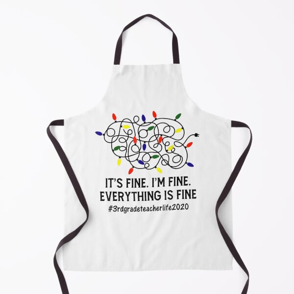 Item preview, Everything Is Fine Christmas Lights 3rd Grade Teacher designed and sold by Scarlettole137.