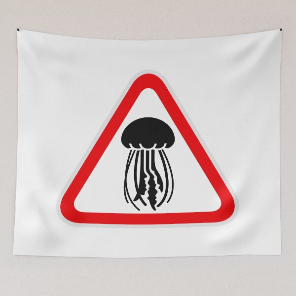 Item preview, Jellyfish Waring Sign  designed and sold by treasure-crafts.