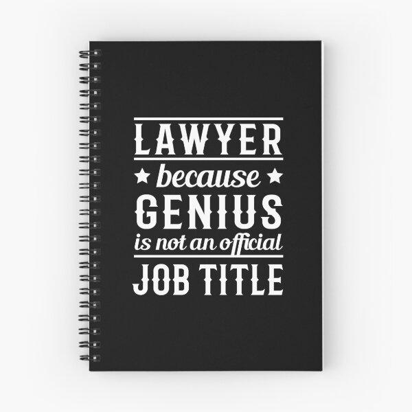 Item preview, Lawyer because genius is not an official job title designed and sold by Kay Kay Design Shop.