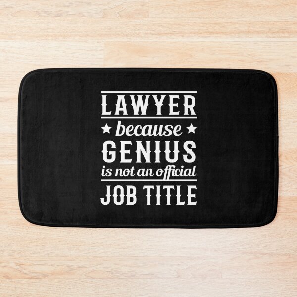 Item preview, Lawyer because genius is not an official job title designed and sold by Kay Kay Design Shop.