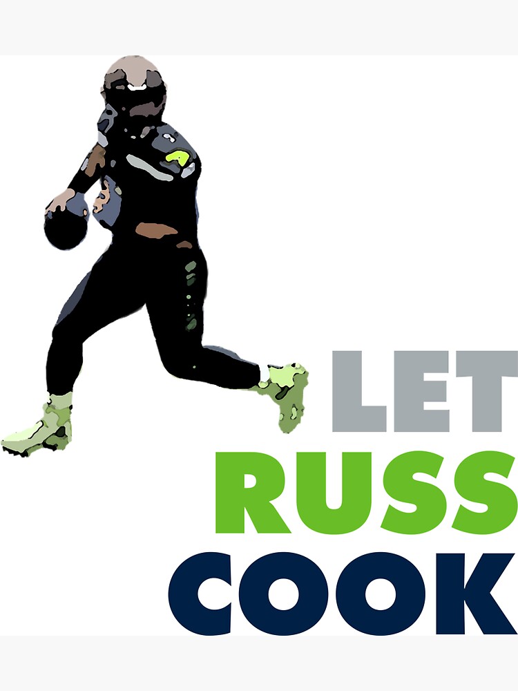 Russell Wilson Art MAGNET - Denver Broncos NFL QB Let Russ Cook