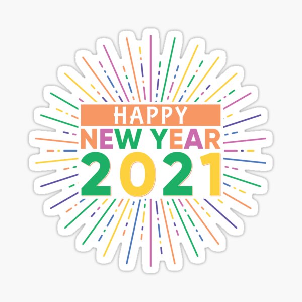 Item preview, Happy New Year 2021! designed and sold by Topstation.